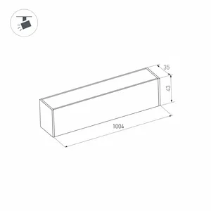 Светильник MAG-FLAT-45-L1005-30W Warm3000 (WH, 100 deg, 24V) (Arlight, IP20 Металл, 5 лет)