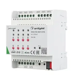 INTELLIGENT ARLIGHT Релейный модуль KNX-708-SW10-DIN (BUS, 8x10A) (Arlight, -)