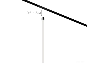 Светильник HOKASU OneLine icicle (RAL9005/D30/500mm — 3K/11W)