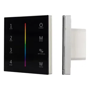 Панель Sens SMART-P30-RGBW Black (230V, 4 зоны, 2.4G) (Arlight, IP20 Пластик, 5 лет)