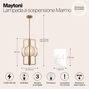 Подвесной светильник Maytoni MOD099PL-03G