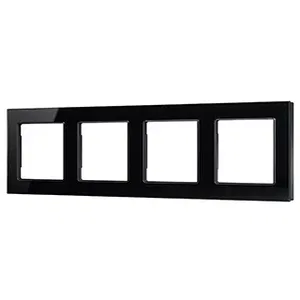 Рамка стеклянная FRM-GLARE-GS-4-BK (Arlight, -)