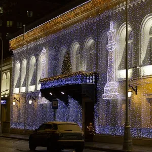 Светодиодная гирлянда ARD-CURTAIN-CLASSIC-2000x3000-CLEAR-760LED-BLINK White (230V, 60W) (Ardecoled, IP65)