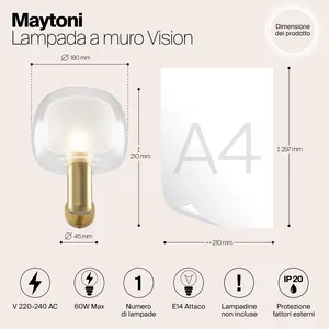Настенный светильник (бра) Maytoni MOD411WL-01G