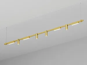 Подвесной светильник HOKASU PL9 (GOLD/3000mm – D55/140mm/3K/60W/38deg)