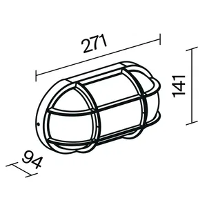 Уличный настенный светильник Outdoor O449WL-01GF1