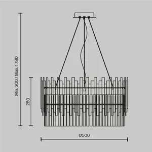Подвесной светильник Maytoni MOD135PL-06BS
