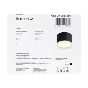 Потолочный светильник Voltega VGL7238DL-01B