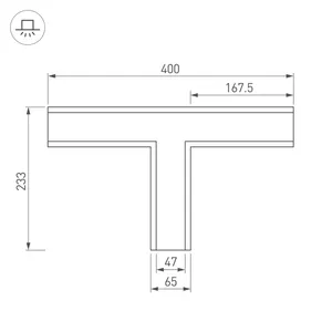 Крестовина SL-LINIA65-F (Arlight, Металл)