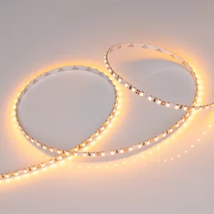 Лента RT 2-5000 12V Yellow 5mm 2x (3528, 600 LED, LUX) (Arlight, 9.6 Вт/м, IP20)