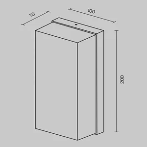 Уличный настенный светильник Outdoor O454WL-L10GF3K
