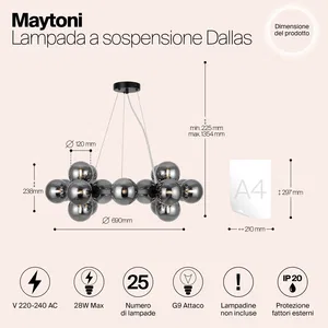 Подвесной светильник Maytoni MOD545PL-25B