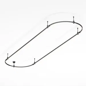 Основание ART-APRIORI-OVAL-ROD-200-3000x1000 (BK) (Arlight, IP20 Металл, 3 года)