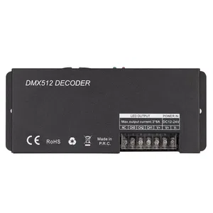 Декодер ARL-7022-DMX (12-24V, 3x8A, DMX512, XLR3) (Arlight, IP20 Металл, 3 года)