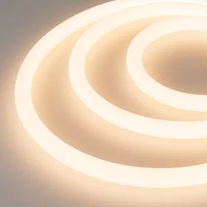 Герметичная лента MOONLIGHT-5000S-ROUND-2835-336-24V Warm (18х18mm, 16W, IP65) (Arlight, Вывод прямой, 3 года)