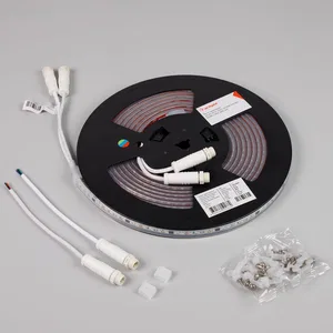 Лента герметичная SPI-PS-A120-12mm 24V RGB-PX6-BPT (23 W/m, IP67, 2835, 5m) (Arlight, бегущий огонь)