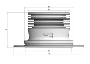 Светильник HOKASU DOT Edgeless noPS (RAL9005/24deg — 4K/20W/CRI90)