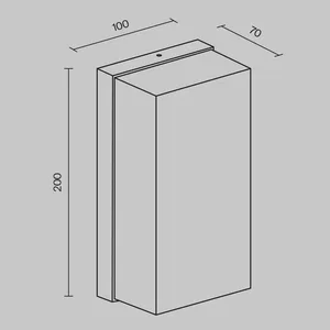 Уличный настенный светильник Outdoor O454WL-L10GF3K