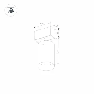 Светильник MAG-SPOT-25-R120-12W Day4000 (BK, 30 deg, 24V) (Arlight, IP20 Металл, 5 лет)