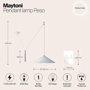 Подвесной светильник Maytoni P080PL-01W