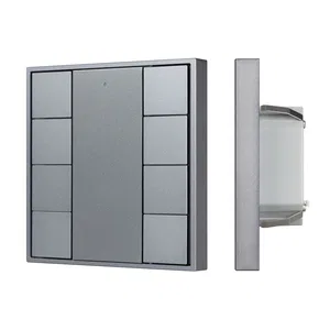 INTELLIGENT ARLIGHT Кнопочная панель DALI-201-23-8K-D2-IN Silver (BUS, Frame) (IARL, IP20 Металл, 3 года)