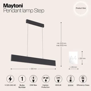 Подвесной светильник Maytoni P010PL-L23B
