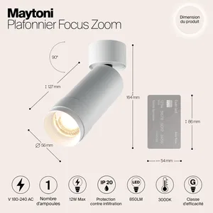 Потолочный светильник Technical C055CL-L12W3K-Z-W