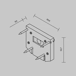 Комплектующие для встраиваемой трековой системы Technical TRA034D-EC-422B