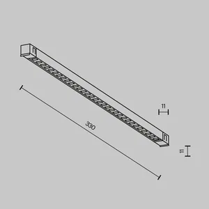 Трековый светильник Technical TR241-2-6W3K-B