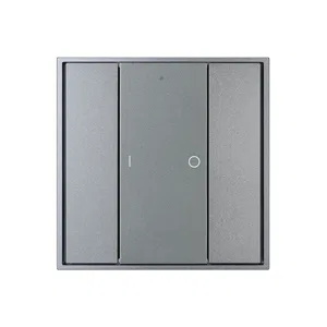 INTELLIGENT ARLIGHT Кнопочная панель DALI-201-23-1G-DIM-DT6-IN Silver (BUS, Frame) (IARL, IP20 Металл, 3 года)