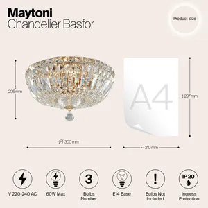 Потолочный светильник Maytoni DIA100-CL-03-G