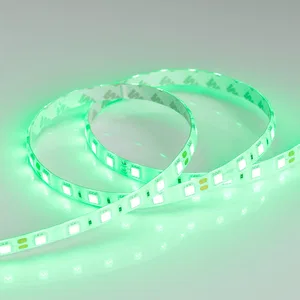 Лента RTW 2-5000SE 24V Green 2x (5060, 300 LED, LUX) (Arlight, 14.4 Вт/м, IP65)