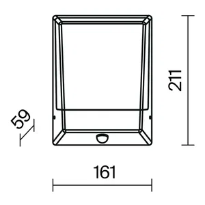 Уличный настенный светильник Outdoor O448WL-L9GF3KSR