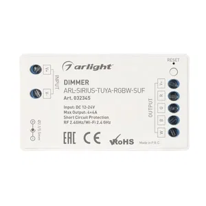 Диммер ARL-SIRIUS-TUYA-RGBW-SUF (12-24V, 4x4A, 2.4G) (Arlight, Контроллер)