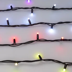Светодиодная гирлянда ARD-STRING-PRO-10000-BLACK-100LED-MILK-LIVE RGB-DMX (24V, 10W) (Ardecoled, IP65, 2 года)