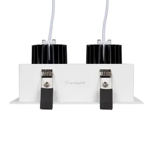 Светильник CL-KARDAN-S180x102-2x9W Day (WH, 38 deg) (Arlight, IP20 Металл, 3 года)