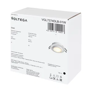 Встраиваемый светильник Voltega VGL7374DLB-01W