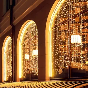 Светодиодная гирлянда ARD-CURTAIN-CLASSIC-2000x6000-CLEAR-1500LED-WATERFALL Warm (230V, 180W) (Ardecoled, IP65)