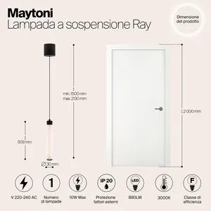 Подвесной светильник Maytoni P022PL-L10B