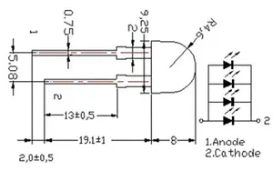 Светодиод ARL-10080UWC4-80 (Arlight, 10мм (круглый))