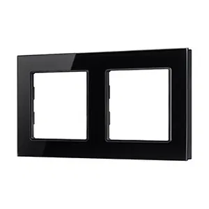 Рамка стеклянная FRM-GLARE-GS-2-BK (Arlight, -)