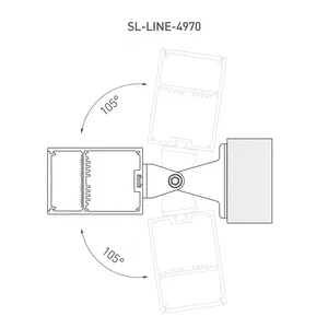 Профиль с экраном SL-LINE-4970-2500 BLACK+OPAL (Arlight, Алюминий)