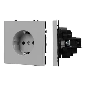 Механизм электрической розетки SCT-NOBE-MEU1-SFPL-IS (230V, 16A) (Arlight, Никель)