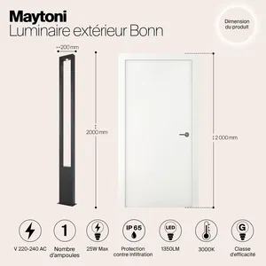 Садово-парковый светильник Outdoor O425FL-L25GF