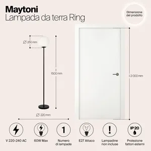 Напольный светильник (торшер) Maytoni MOD013FL-01B