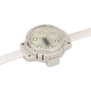 Модуль управляемый SOLEX-DMX-3535-6-24V RGB 120deg (D40x16mm, 1.5W, IP67) (Arlight, Пластик, 3 года)