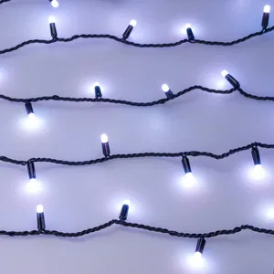 Светодиодная гирлянда ARD-STRING-CLASSIC-10000-BLACK-100LED-MILK-LIVE RGB-DMX (24V, 10W) (Ardecoled, IP65, 1 год)