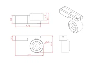 Потолочный светильник Technical C062CL-L12W3K
