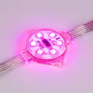 Модуль управляемый VISOR-DMX-5060-6-24V RGB 120deg (D40x12mm, 1.5W, IP68) (Arlight, Пластик, 3 года)