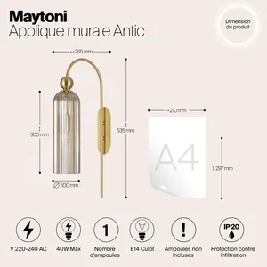 Настенный светильник (бра) Maytoni MOD302WL-01CG